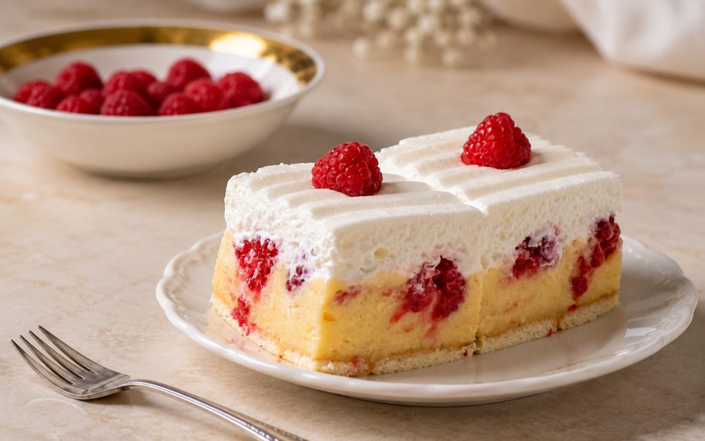 Brzo i bez pečenja: Kremaste kocke s malinama