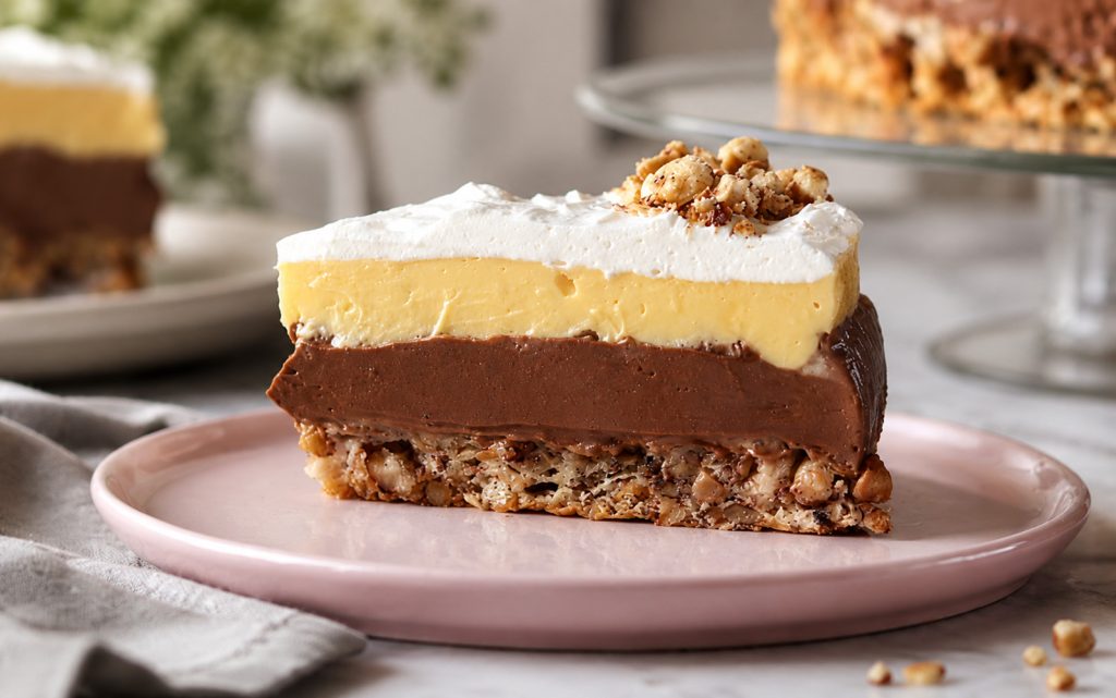 Topi se u ustima: Sladoled torta s lješnjacima