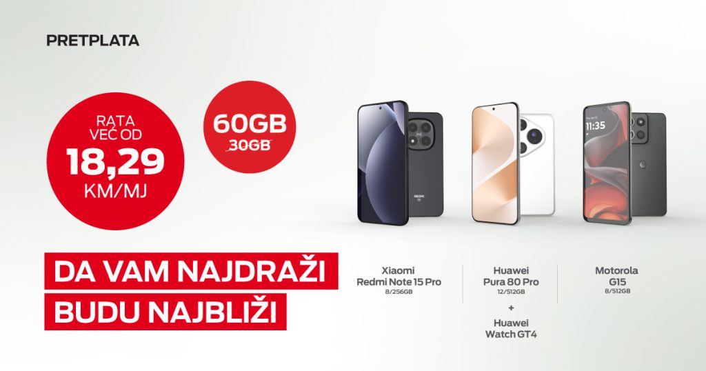 Vrhunski telefoni uz još više interneta u novoj m:tel ponudi