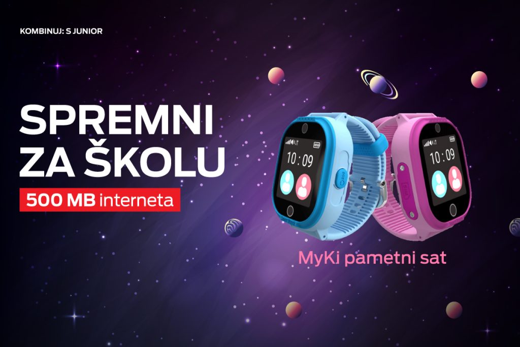 Ostanite povezani sa svojim školarcem uz Myki pametni sat i Kombinuj tarifu