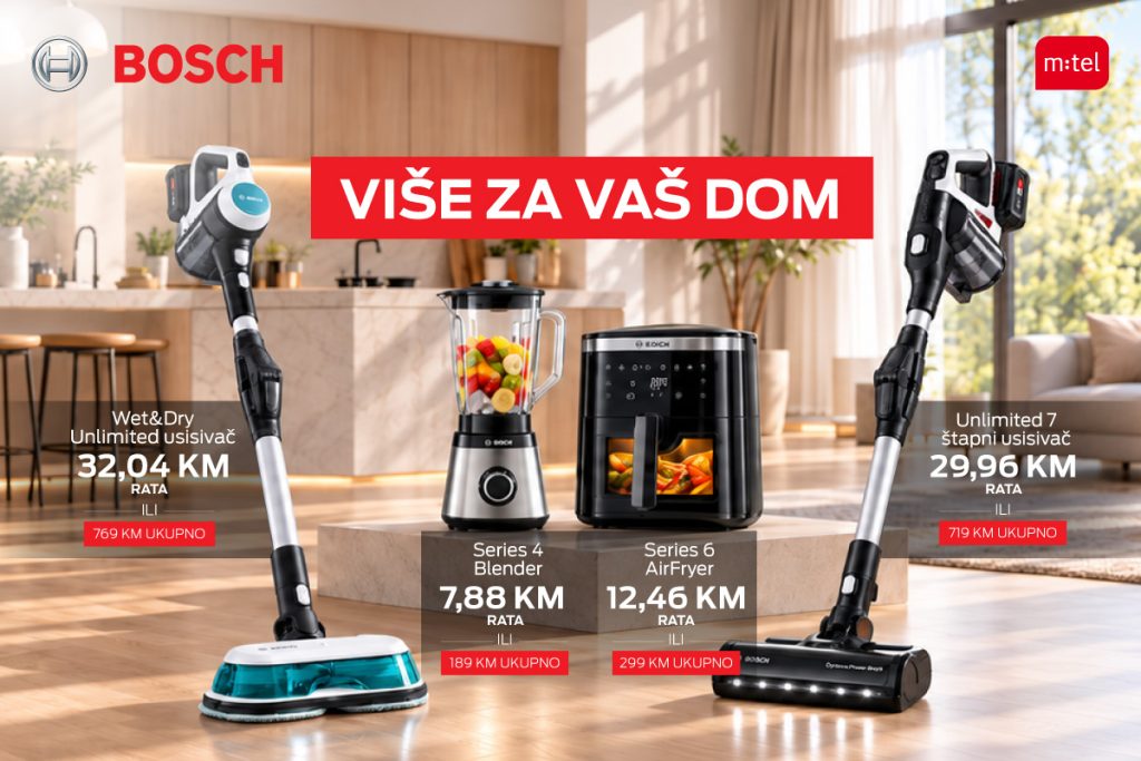 Više za vaš dom – Bosch uređaji u m:tel ponudi