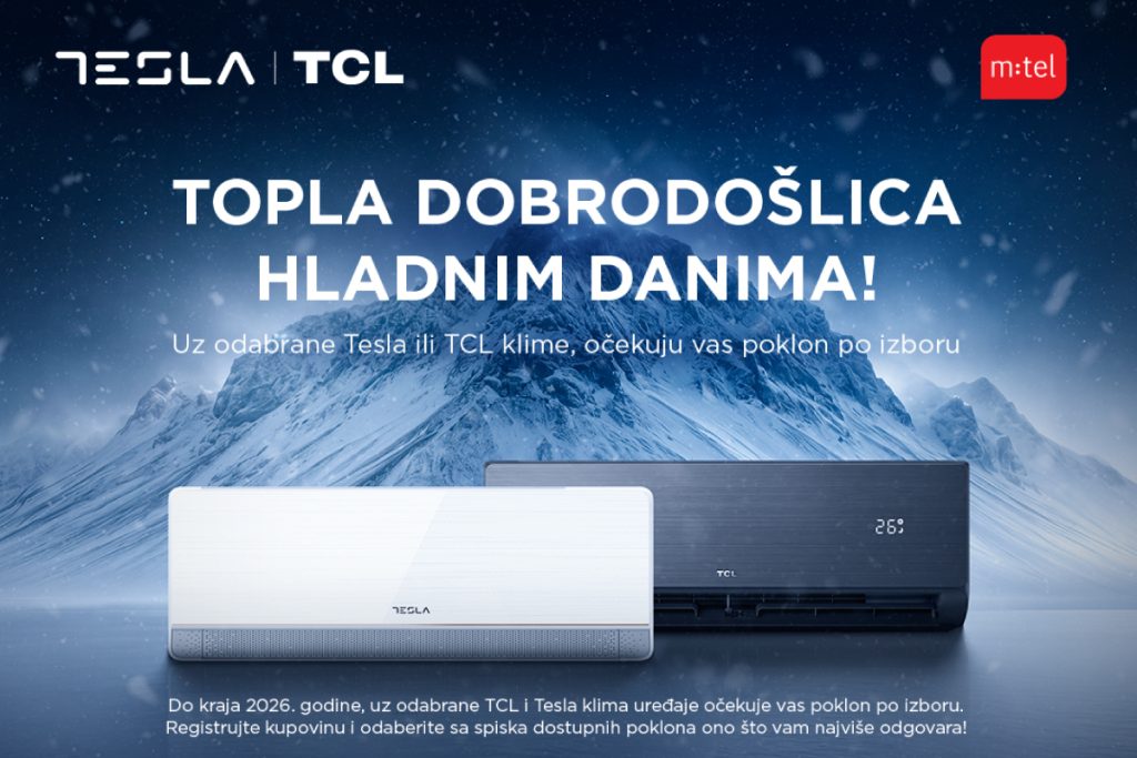 Topla dobrodošlica hladnim danima uz Tesla i TCL klime iz m:tel ponude